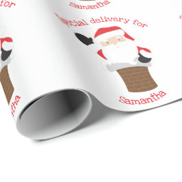 Papel De Regalo Santa Cláusula entrega especial para niños