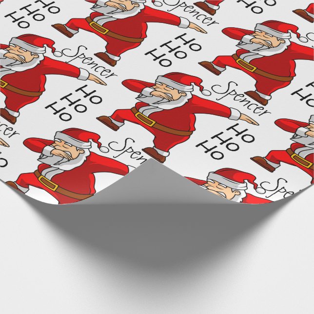 Papel De Regalo Santa Dabbing personalizado (Esquina)