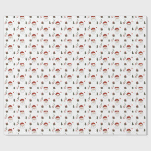 Papel De Regalo Santa de Navidad Acogedor Personalizado
