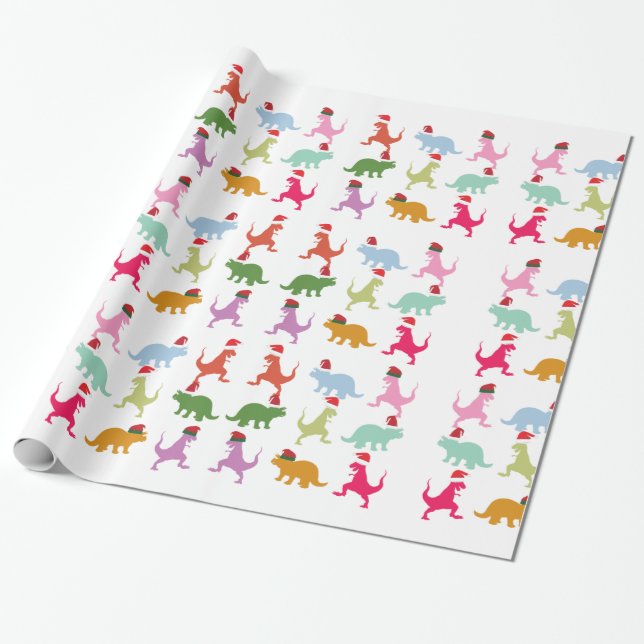 Papel De Regalo Santa Dinos (Desenrollado)