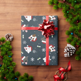 Papel De Regalo Santa Dogs