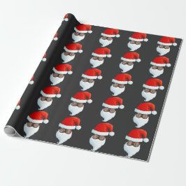 Papel De Regalo Santa Face Gafas de sol Guay Hipster Navidades