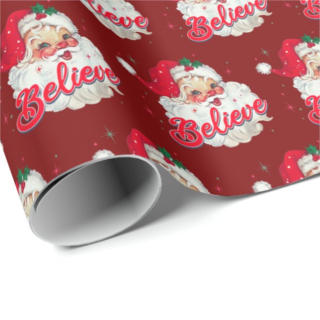 Papel De Regalo Santa Hat Old Christmas Holiday gift  (Esquina del rollo)
