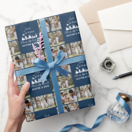 Papel De Regalo Santa Navidades de fotos multicolores