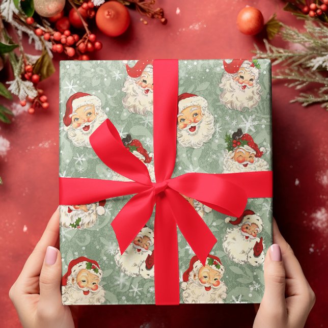Papel De Regalo Santa Navidades descifran Damasco de época (Subido por el creador)