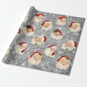Papel De Regalo Santa Navidades descifran Damasco de época
