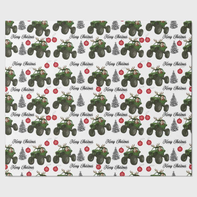 Papel De Regalo Santa Off Road Wrapping Paper (Costura)