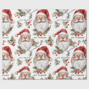 Papel De Regalo Santa Personaliza Navidades de nombres a gran esca