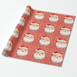 Papel De Regalo Santa’s Coming Cute Christmas Wrapping Paper