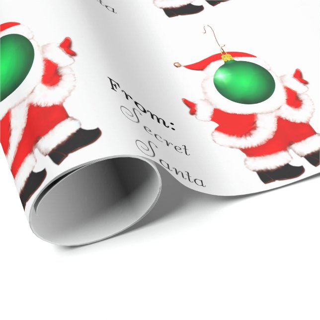 Papel De Regalo Santa Secreta (Esquina del rollo)