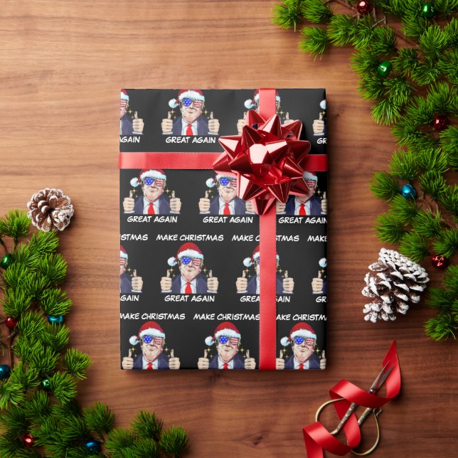 Papel De Regalo Santa Trump vuelve a hacer grandes Navidades (Regalo de vacaciones)