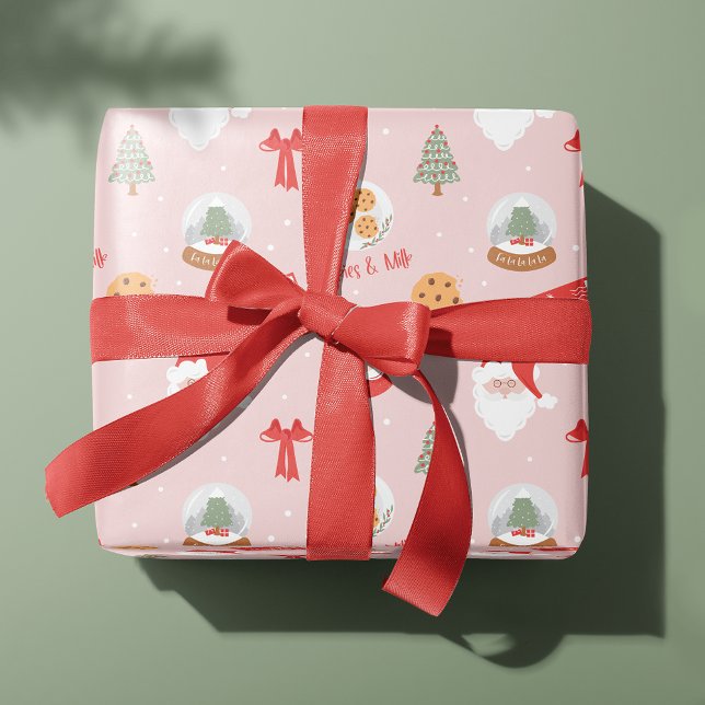 Papel De Regalo Santa y Sra. Claus Festive Fa La Navidades (Subido por el creador)
