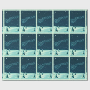 Papel De Regalo Santa y sus Navidades de renos