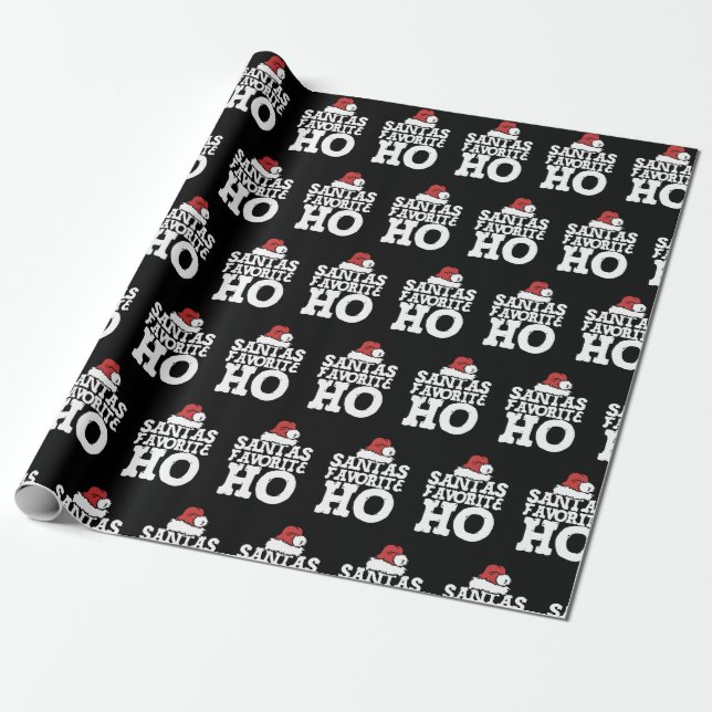 Papel De Regalo Santas Favoritos Ho (Desenrollado)