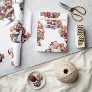 Papel De Regalo Santa's Gift Parade Wrapping Paper