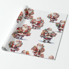 Papel De Regalo Santa's Gift Parade Wrapping Paper