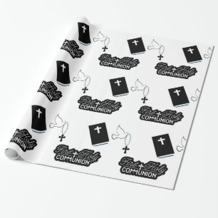 Papel De Regalo Santísima Comunión Christening