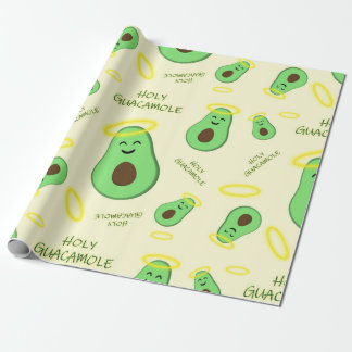 Papel De Regalo Santo Guacamole lindo aguacate