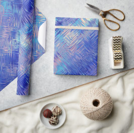 Papel De Regalo Sapphire Blue Scribled Textura