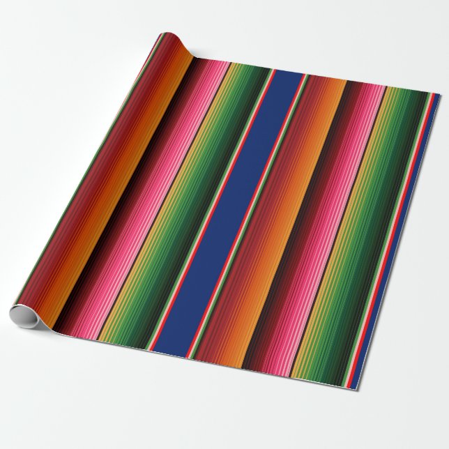 Papel De Regalo Sarape Print Wrapping Paper (Desenrollado)