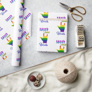 Papel De Regalo Sassy desde el nacimiento
