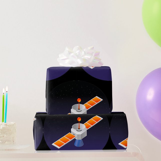 Papel De Regalo Satélite en el espacio (Subido por el creador)