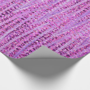 Papel De Regalo Satin Stripes and Dots Resumen, Amethyst Purple