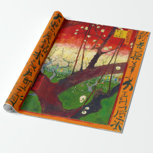 Papel De Regalo Sauce de flores de ciruelo de Van Gogh según Hiros