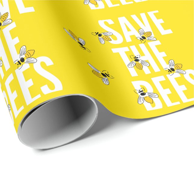 Papel De Regalo SAve Las Abejas FAMOSA (Esquina del rollo)