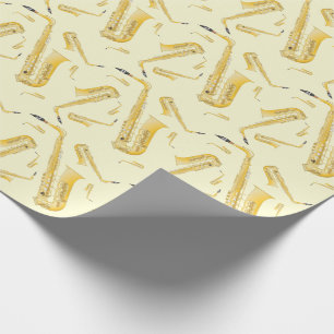 Papel De Regalo Saxophone Musician Band Teacher Wrapping Paper