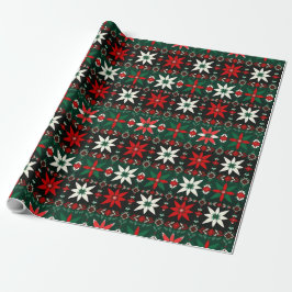 Papel De Regalo Scandinavian Fair Isle Christmas Edition 3