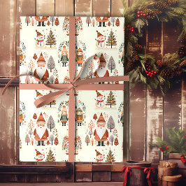 Papel De Regalo Scandinavian Folk Art Festive Holiday