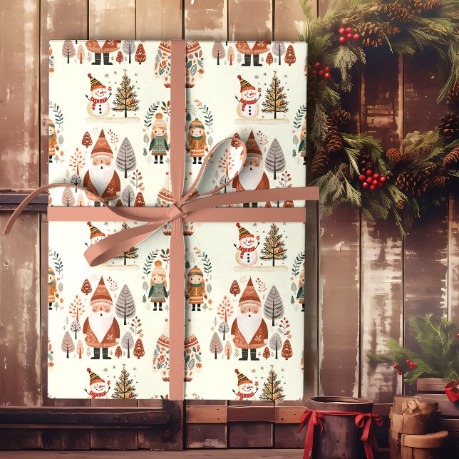 Papel De Regalo Scandinavian Folk Art Festive Holiday (Subido por el creador)