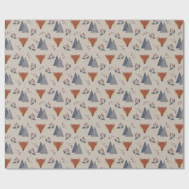 Papel De Regalo Scandinavian Winter Fox & Holly Forest 