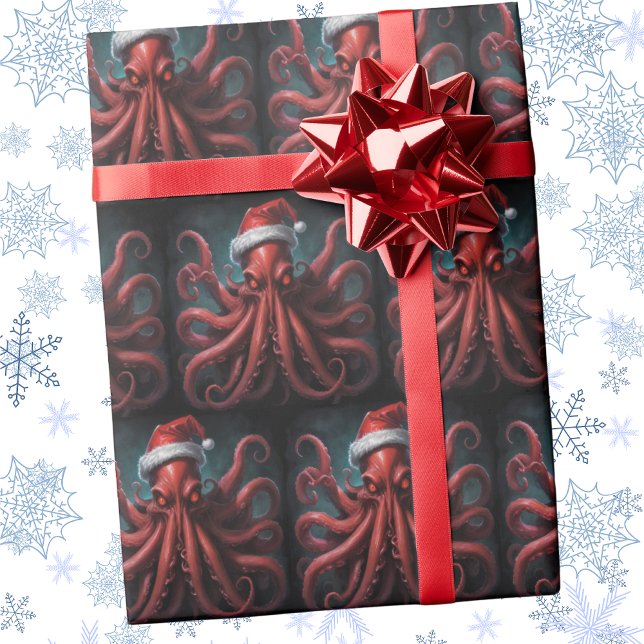 Papel De Regalo Scary Cthulhu Lovecraft Navidades del horror (Subido por el creador)