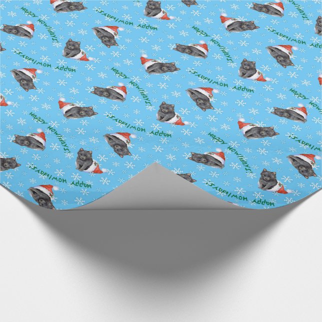 Papel De Regalo Schipperke feliz de Howlidays (Esquina)