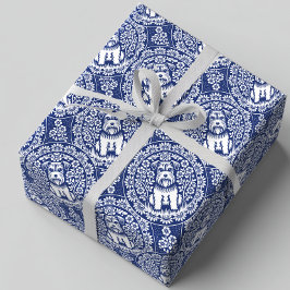 Papel De Regalo Schnauzer en miniatura en un jardín de flores