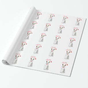 Papel De Regalo Schnauzer estimado Santa….