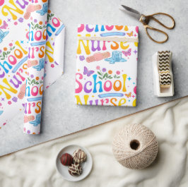 Papel De Regalo School Nurse Wrapping Paper