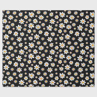 Papel De Regalo schwarz-weißes Design mit Blumen