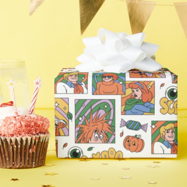 Papel De Regalo Scooby-Doo Halloween Photos Pattern (Fiesta de cumpleaños )
