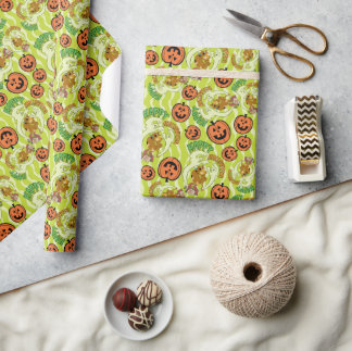 Papel De Regalo Scooby-Doo | Patrón de Halloween Feliz