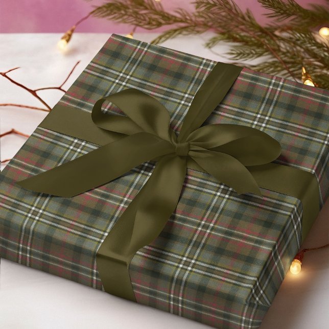 Papel De Regalo Scott Green Weathered Scottish Tartan (Subido por el creador)