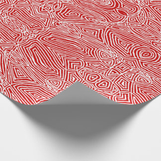 Papel De Regalo Scribbleprints Red