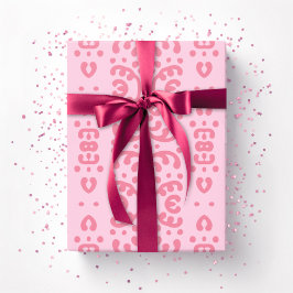 Papel De Regalo Scroll Lace in Pink