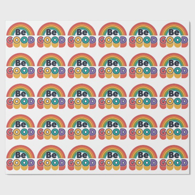 Papel De Regalo Sé bueno (Superficie plana)