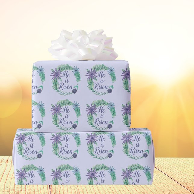 Papel De Regalo Se ha vuelto bello púrpura de Pascua religiosa (Subido por el creador)
