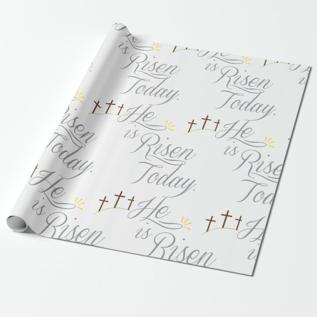 Papel De Regalo Se levanta 3 cruces (Desenrollado)