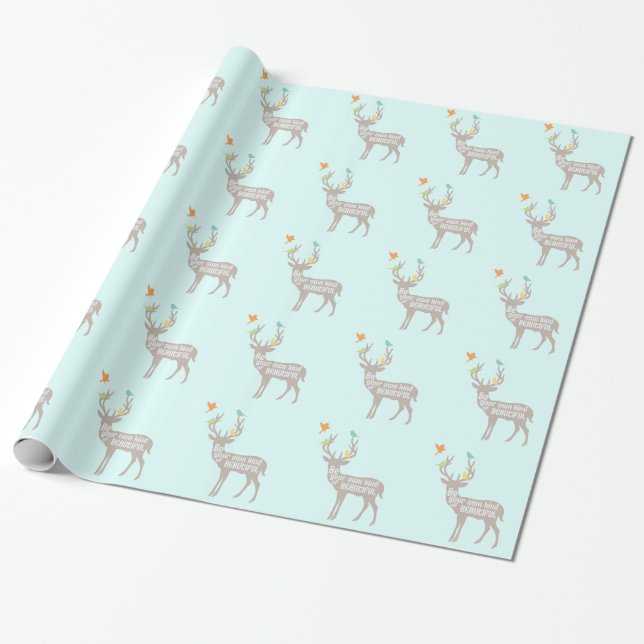 Papel De Regalo Sé tu propio tipo de belleza (Desenrollado)