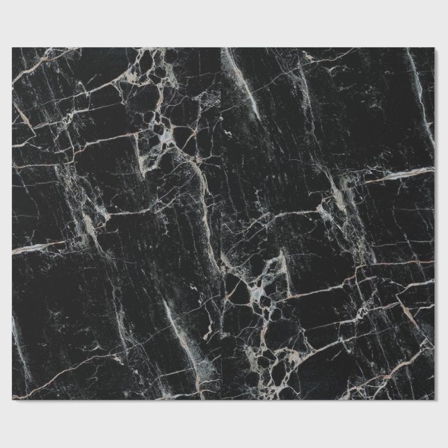 Papel De Regalo sea embalaje negro (Superficie plana)